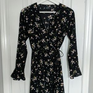 Floral Maxi Wrap Dress